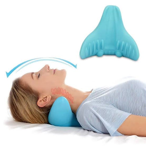 SpineAlign Memory Silicone Neck Pillow – Relieves Cervical Discomfor