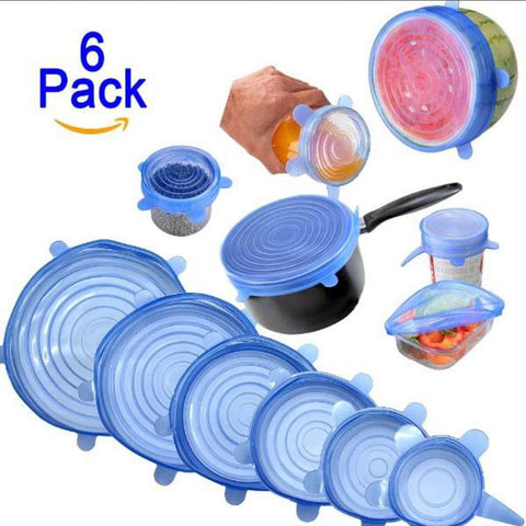 6 Piece Silicone Lids 🇨🇳