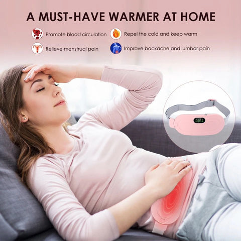 *Portable Menstrual Heating Pad Warm Palace Waist Belt